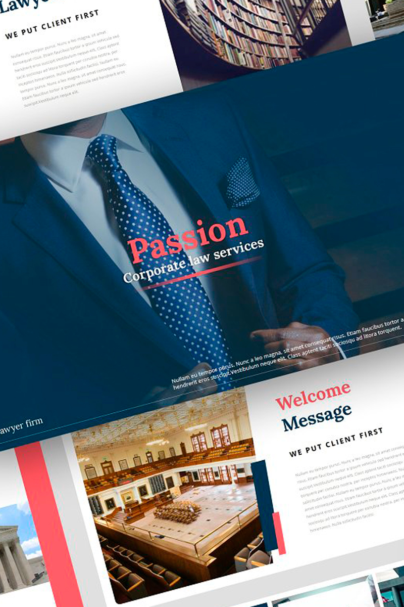 Passion - Lawyer Presentation PowerPoint template