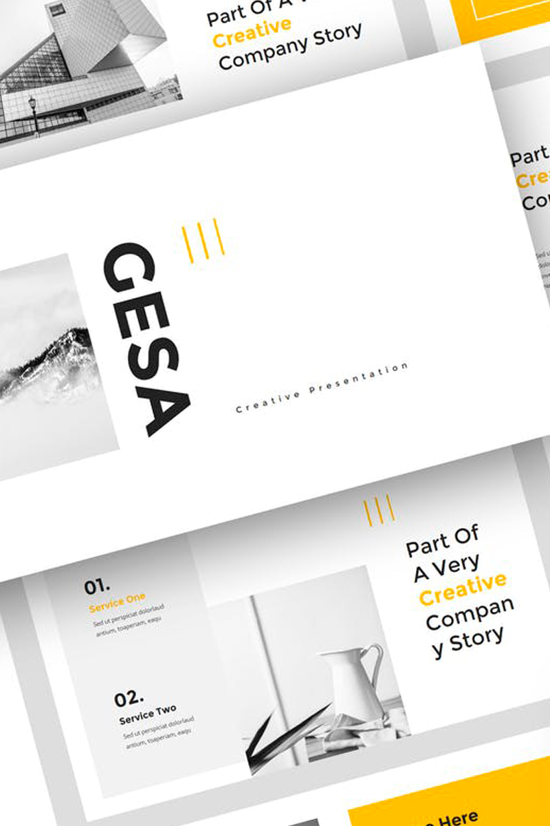 Gesa - Creative Presentation PowerPoint template