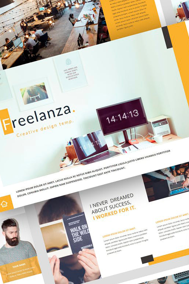 Freelanza - Freelance Presentation PowerPoint template
