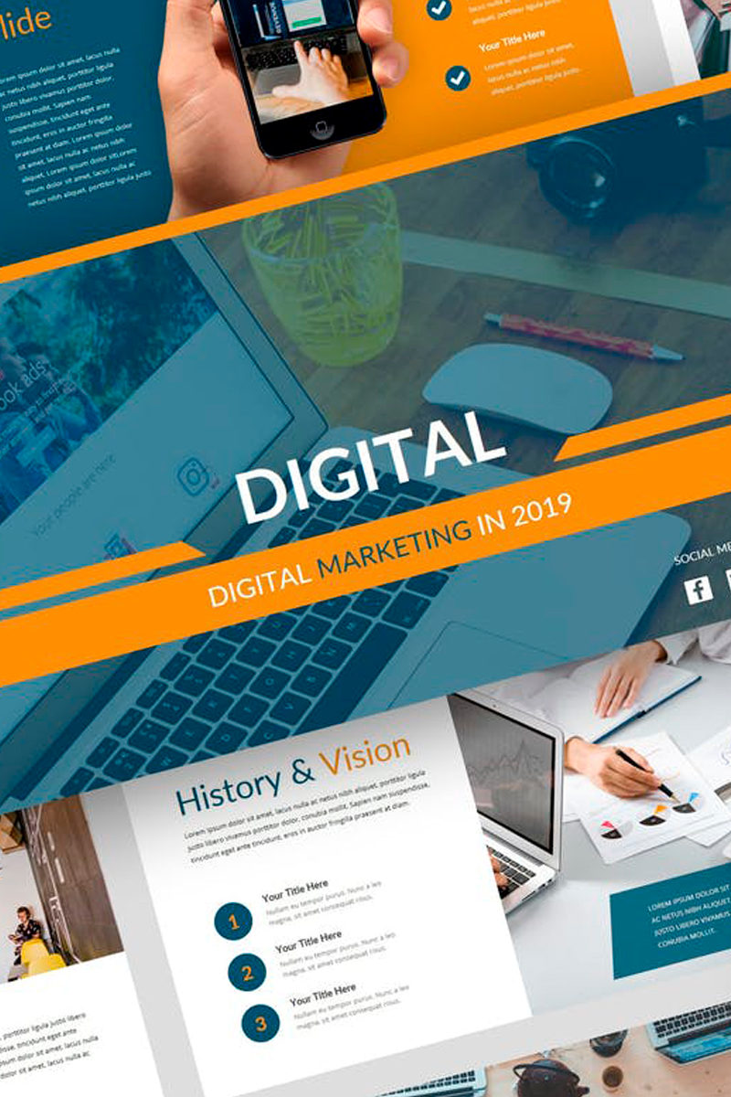 Digital - Digital Marketing Presentation PowerPoint template