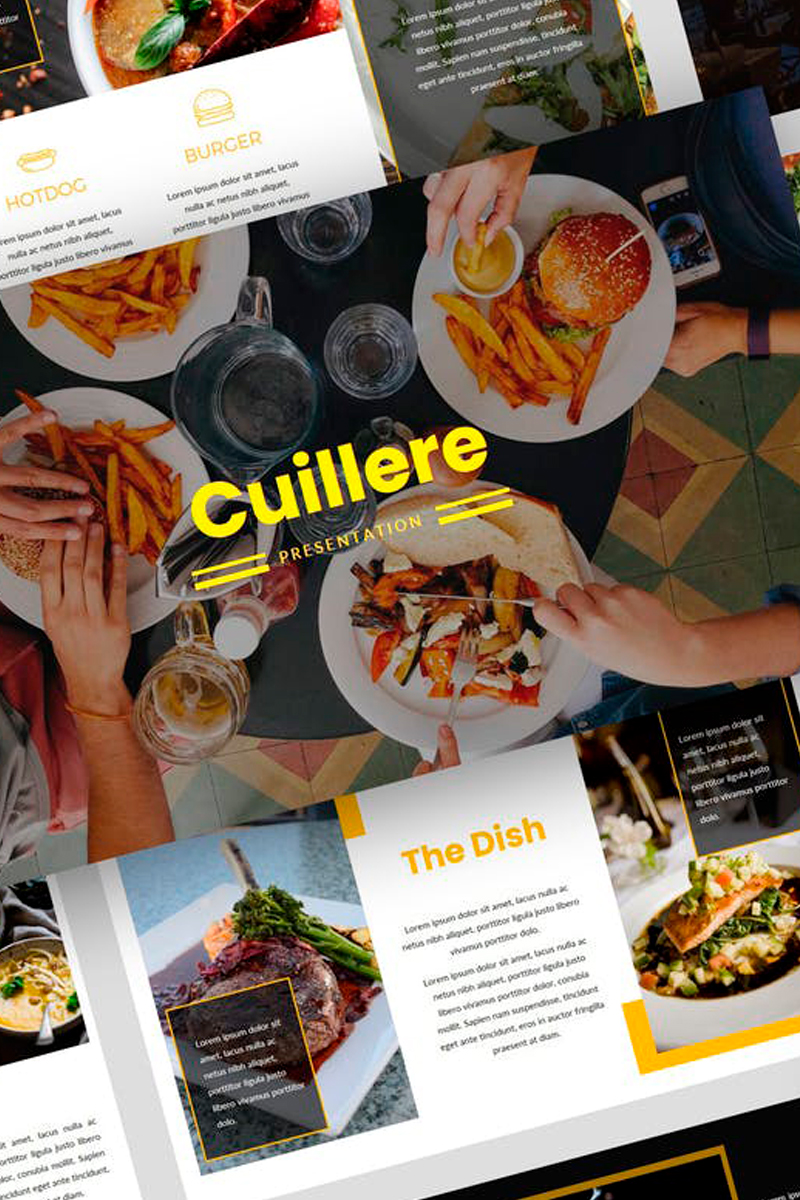 Cuillere - Restaurant Presentation PowerPoint template