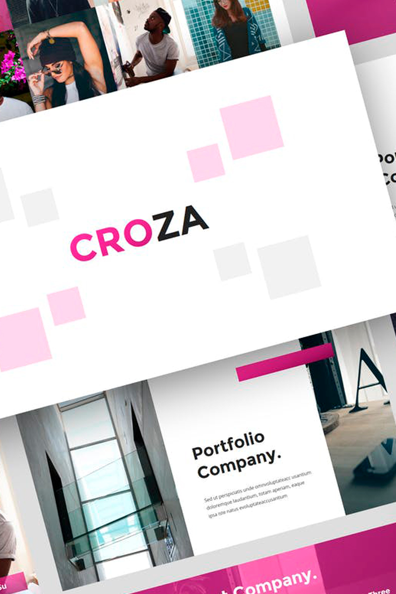 Croza - Creative Presentation PowerPoint template