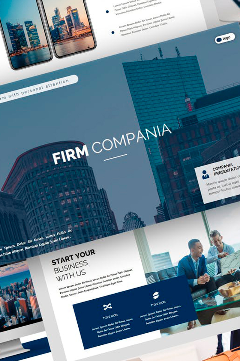 Compania - Firm Presentation PowerPoint template