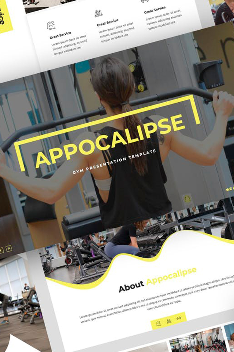 Appocalipse - Gym Presentation PowerPoint template