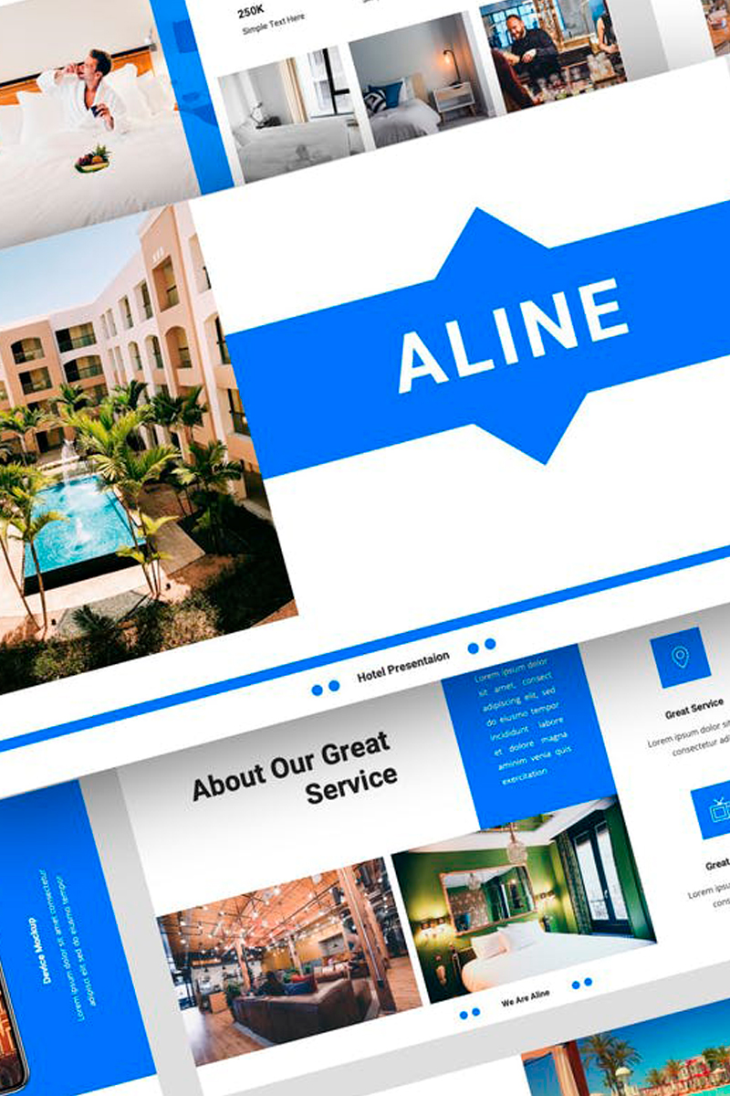 Aline - Hotel Presentation PowerPoint template