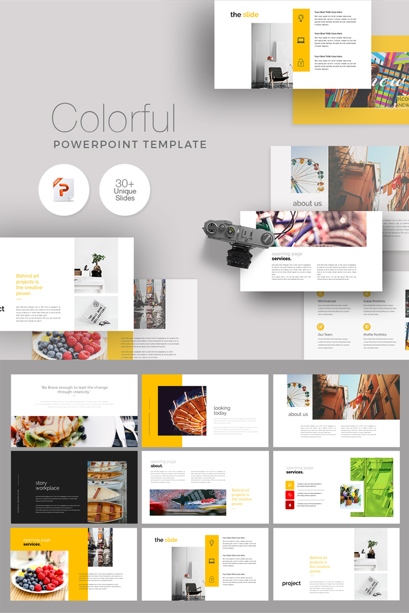 Colorful Business Presentation PowerPoint template