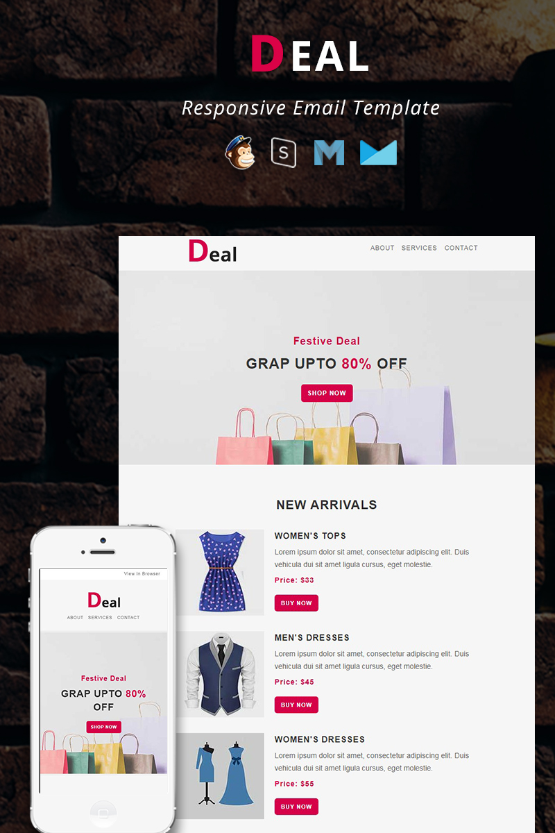 Deal - Responsive Email Newsletter Template