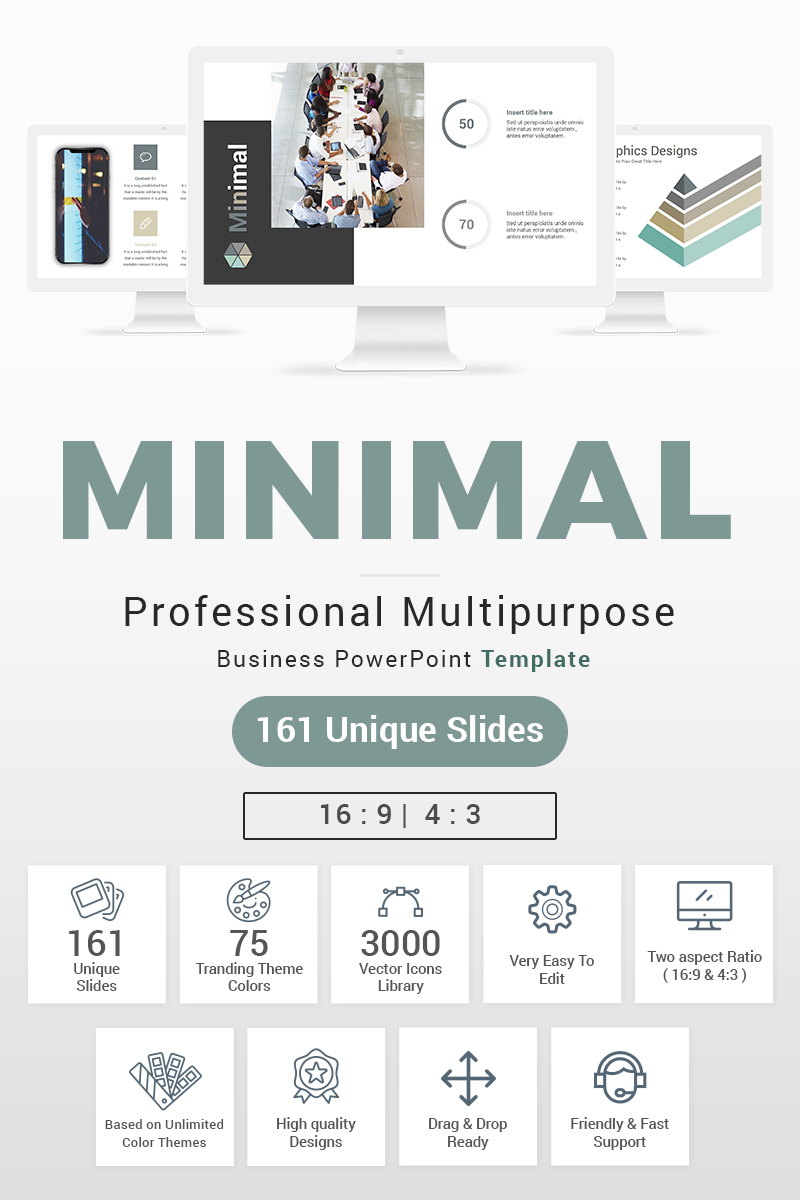 Minimal PowerPoint template