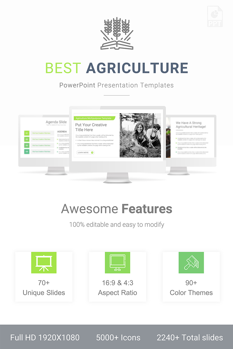 Agriculture Presentation PowerPoint template