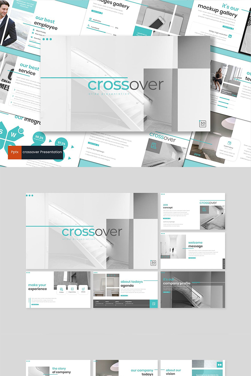 Crossover PowerPoint template