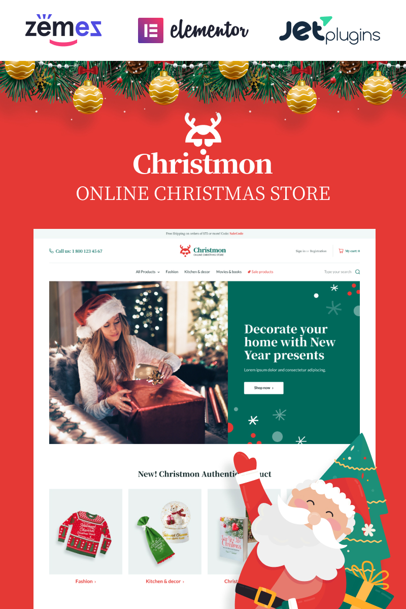 Christmon - Christmas Handicraft eCommerce Website WooCommerce Theme