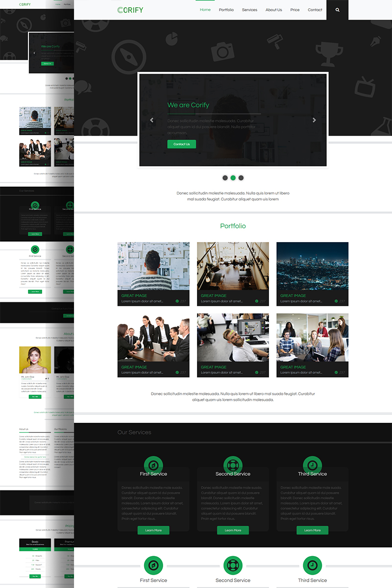 Corify - Multipurpose Modern Bootstrap Landing Page Template