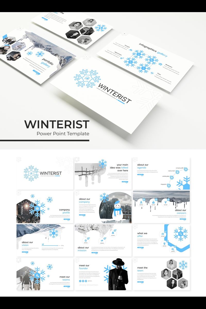 Winterist PowerPoint template