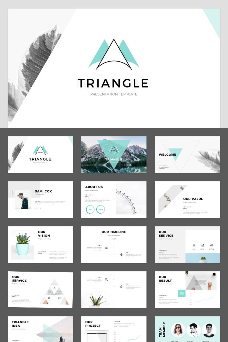 Triangle PowerPoint template