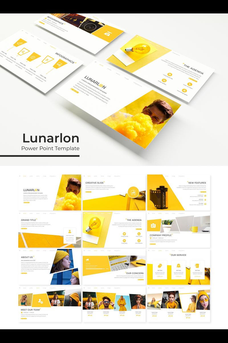 Lunarlon PowerPoint template