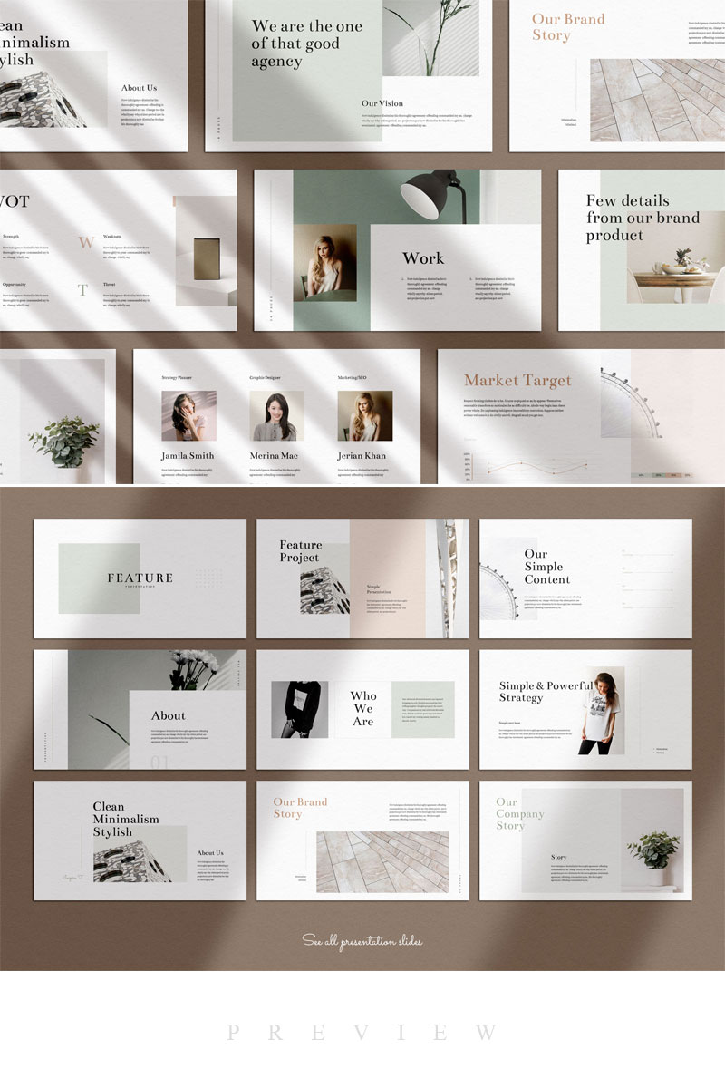 Feature - Minimal PowerPoint template