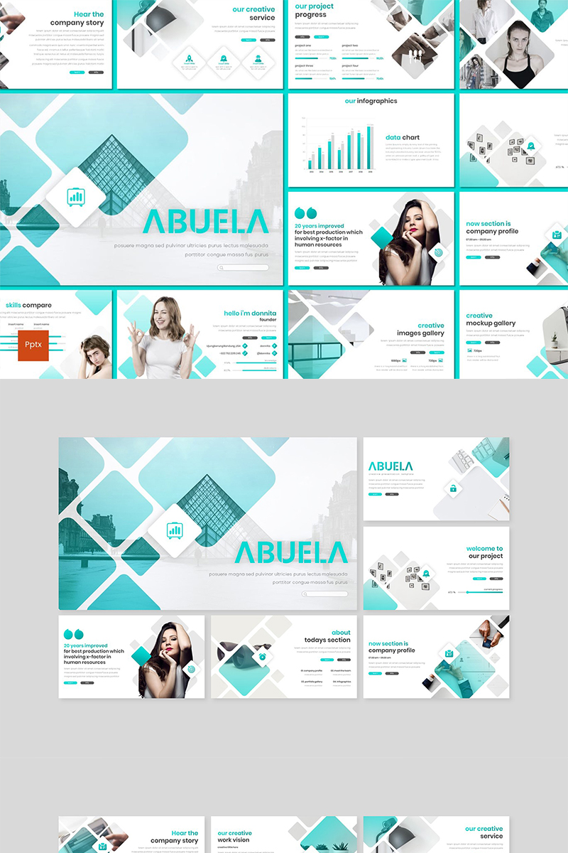 Abuela PowerPoint template