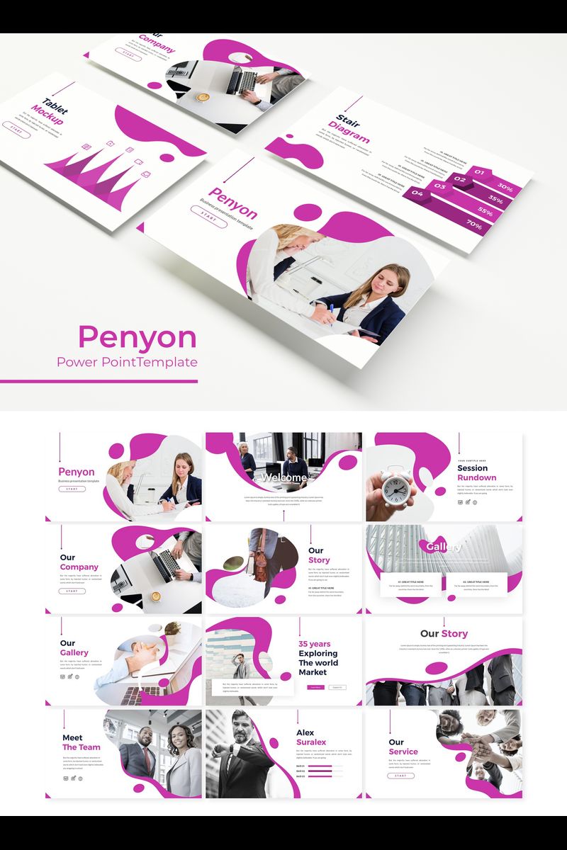 Penyon PowerPoint template