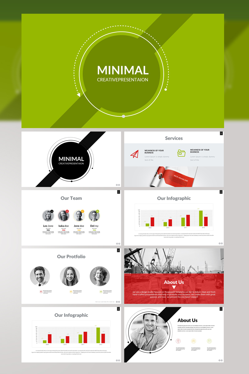 Minimal Presentation PowerPoint template