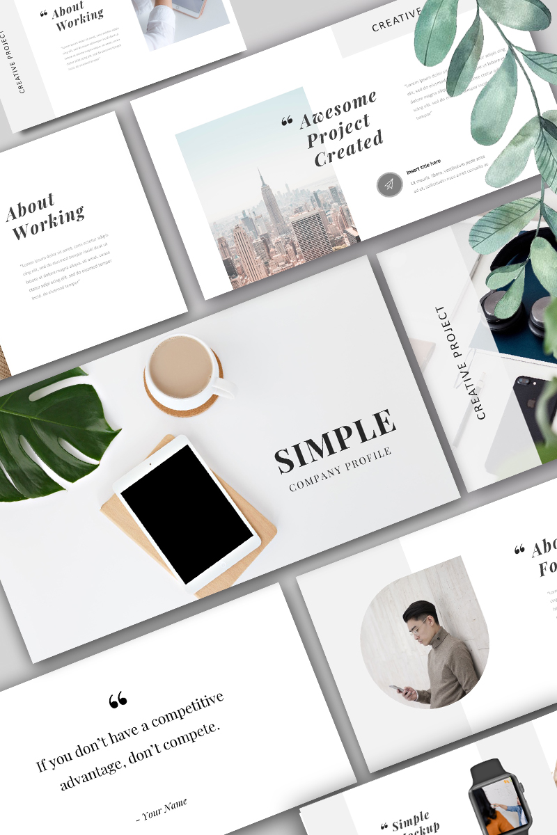 Simple Company PowerPoint template