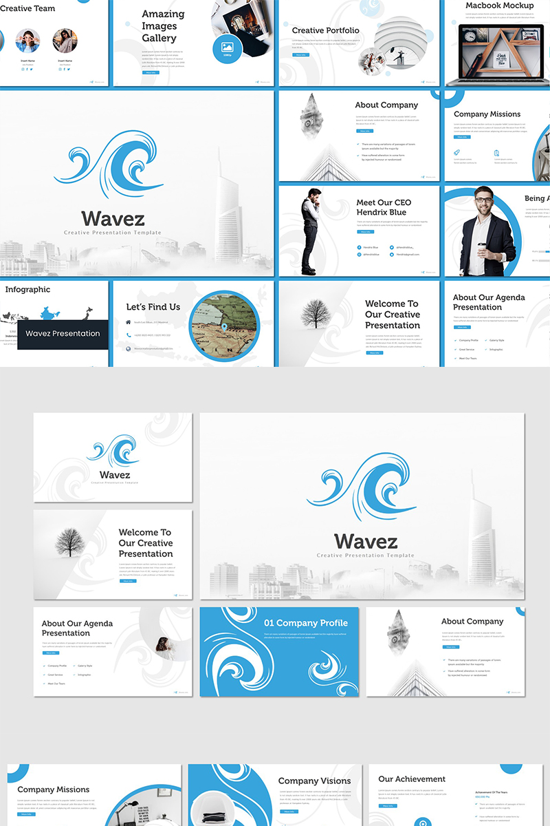 Wavez PowerPoint template