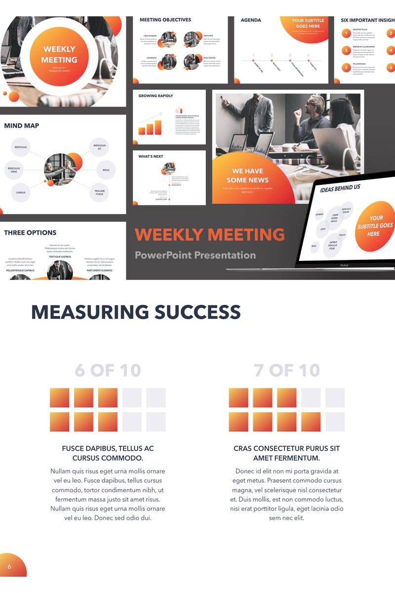 Weekly Meeting PowerPoint template