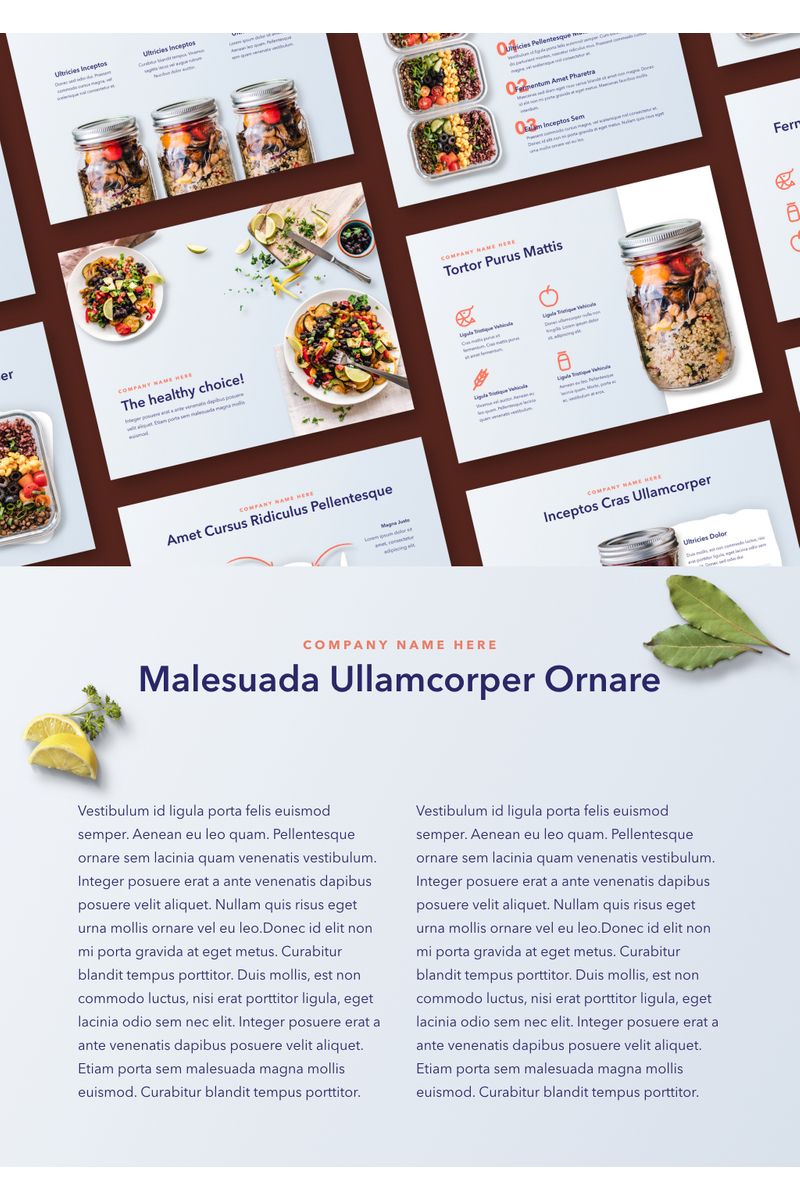 Nutritious PowerPoint template