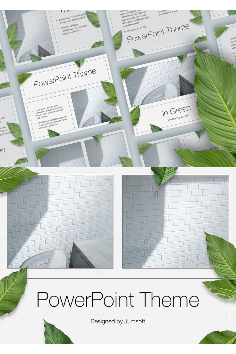 In Green PowerPoint template