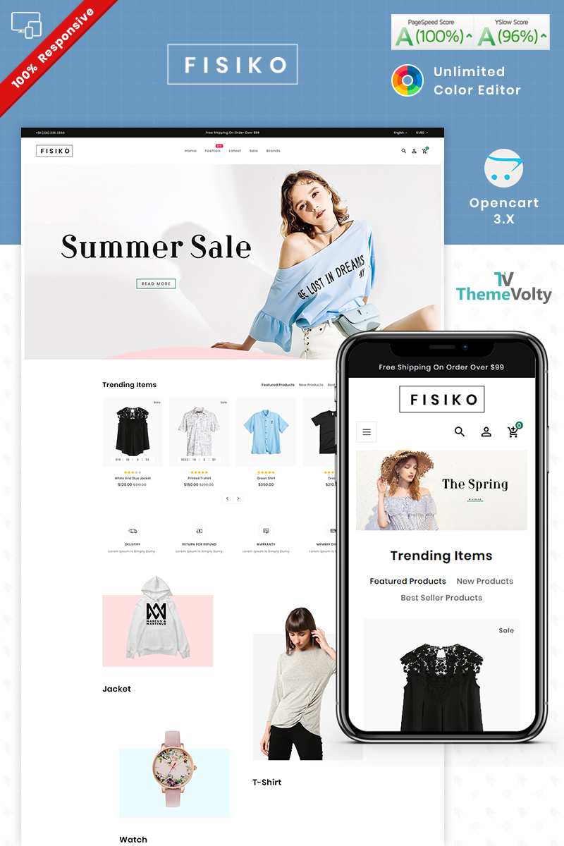 Fisiko Fashion - Mega Fashion Shop OpenCart Template