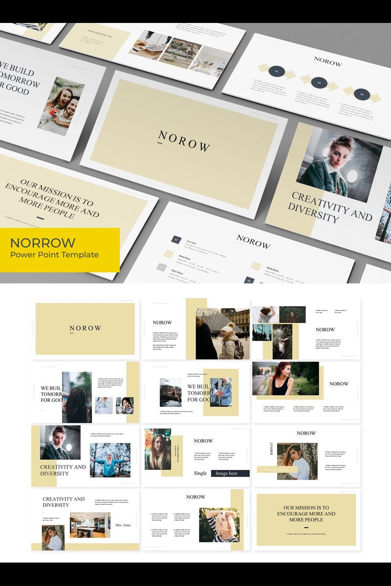 Norrow PowerPoint template