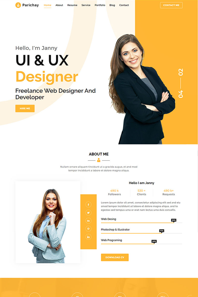 Parichay Portfolio Landing Page Template