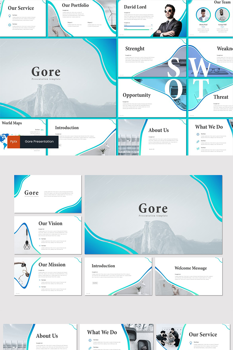 Gore PowerPoint template