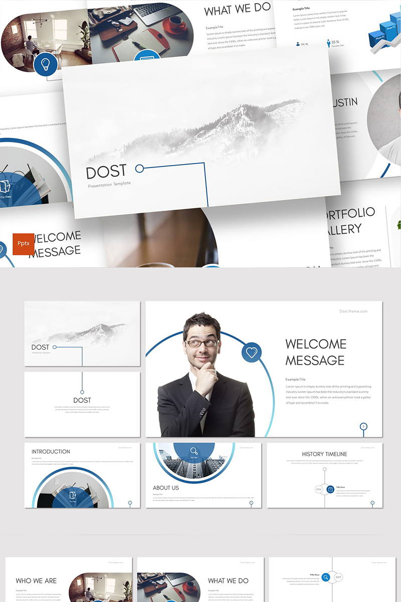 Dost PowerPoint template