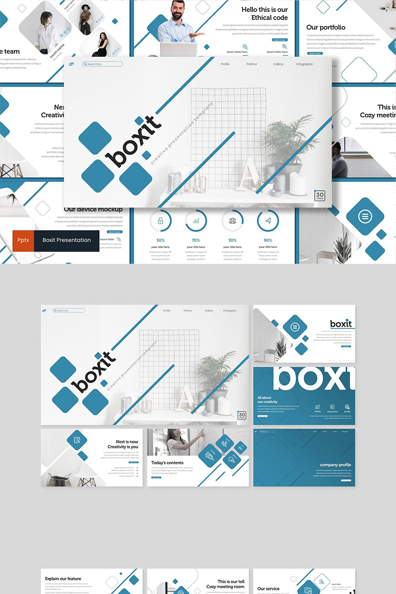 Boxit PowerPoint template