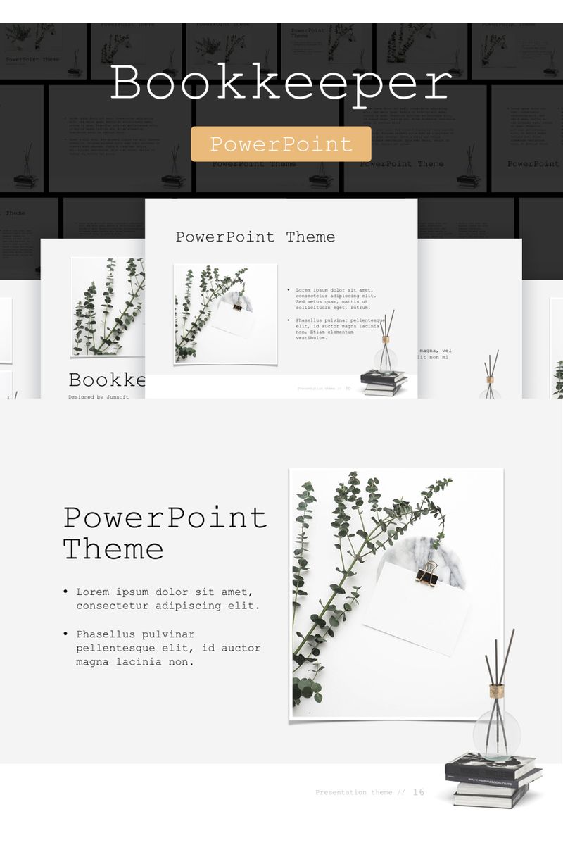 Bookkeeper PowerPoint template