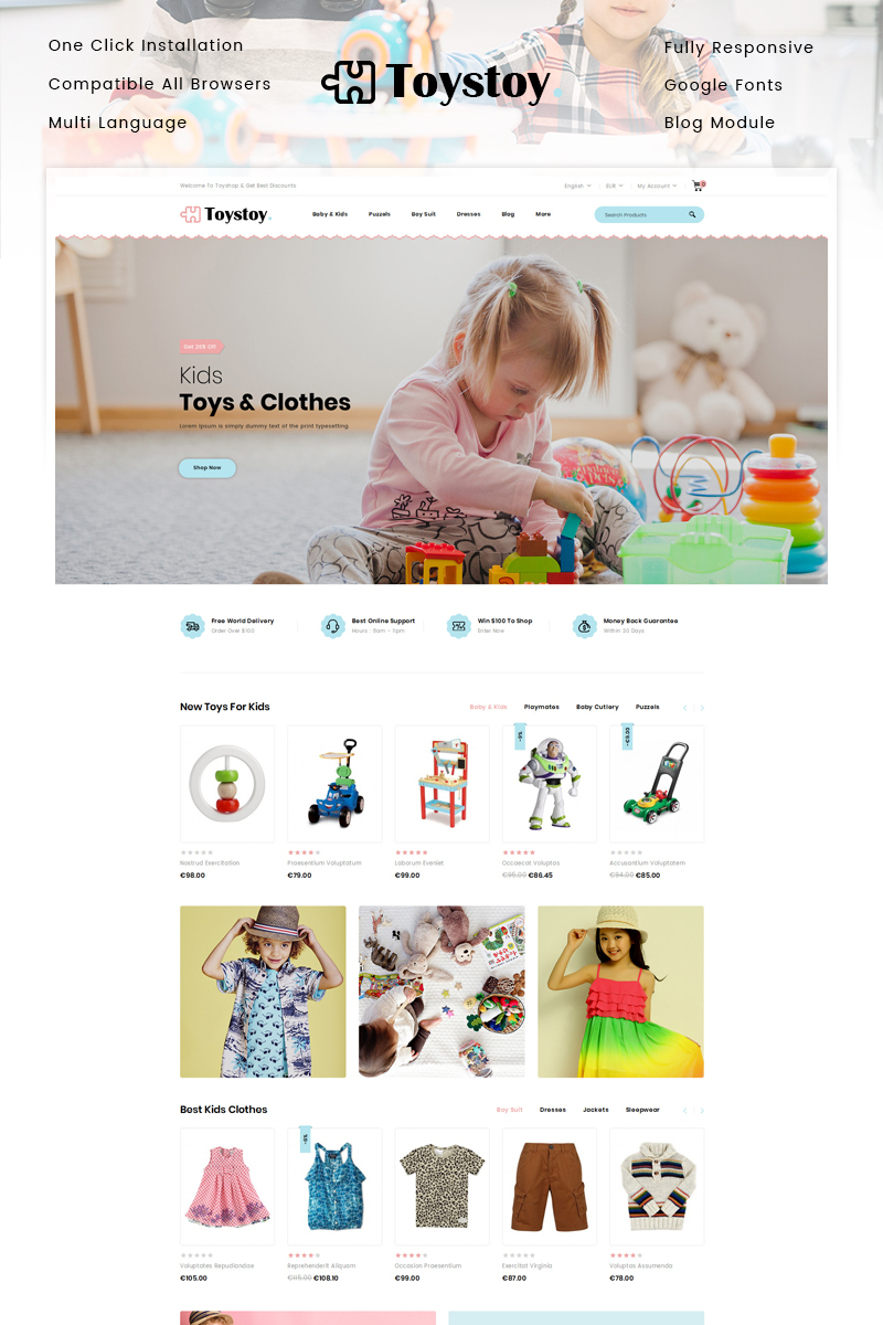 ToysToy - Kids Toy Store PrestaShop Theme