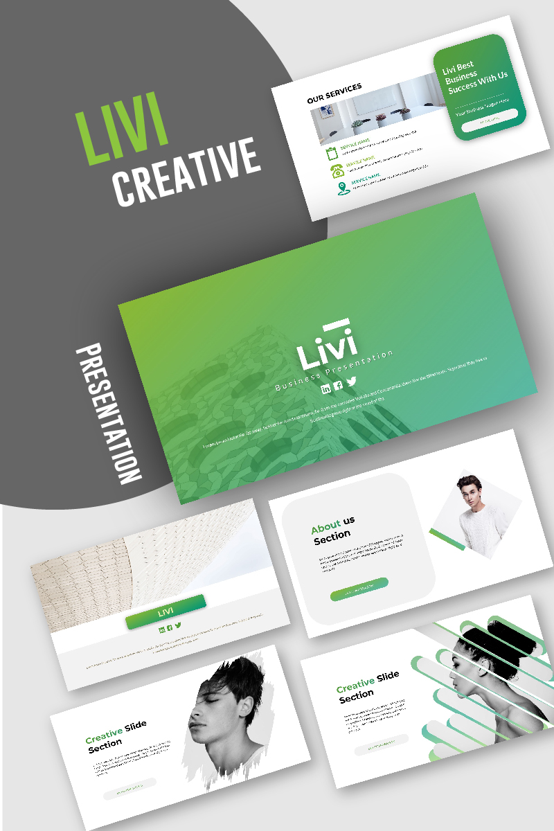 Livi Business PowerPoint template