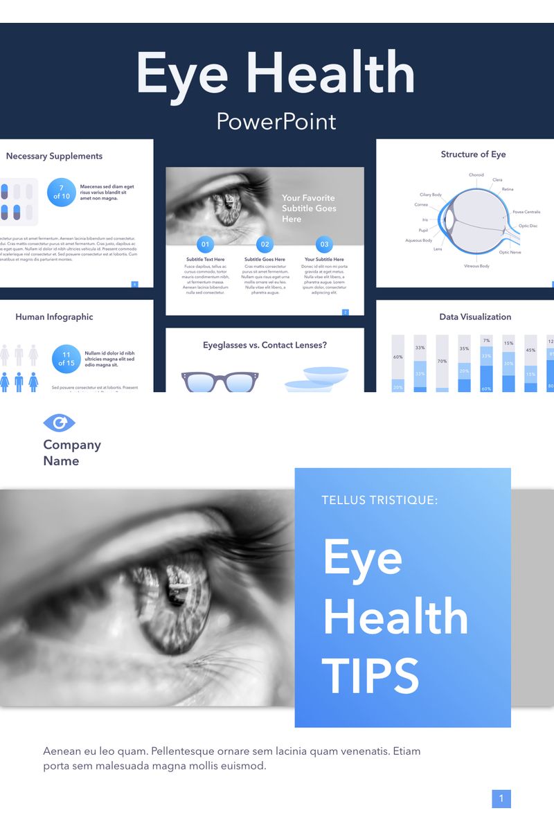 Eye Health PowerPoint template