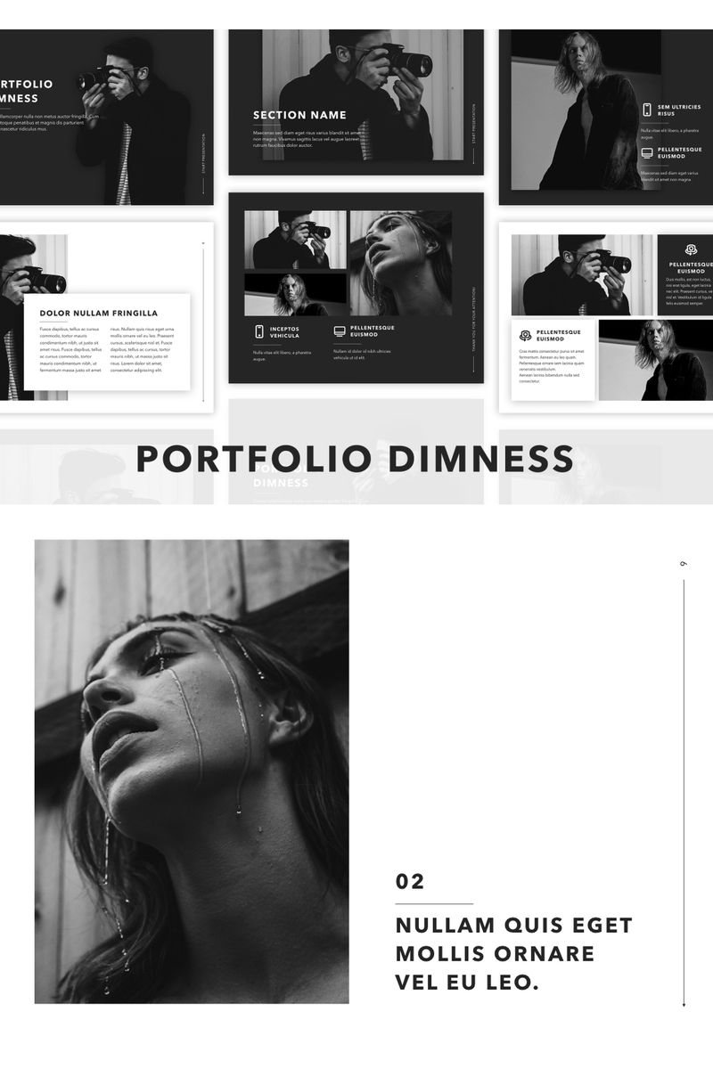 Dimness PowerPoint template
