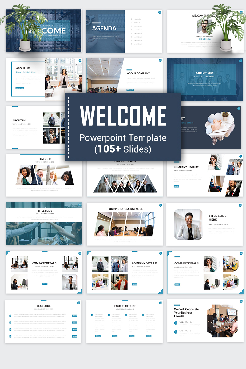 Welcome - Business PowerPoint template
