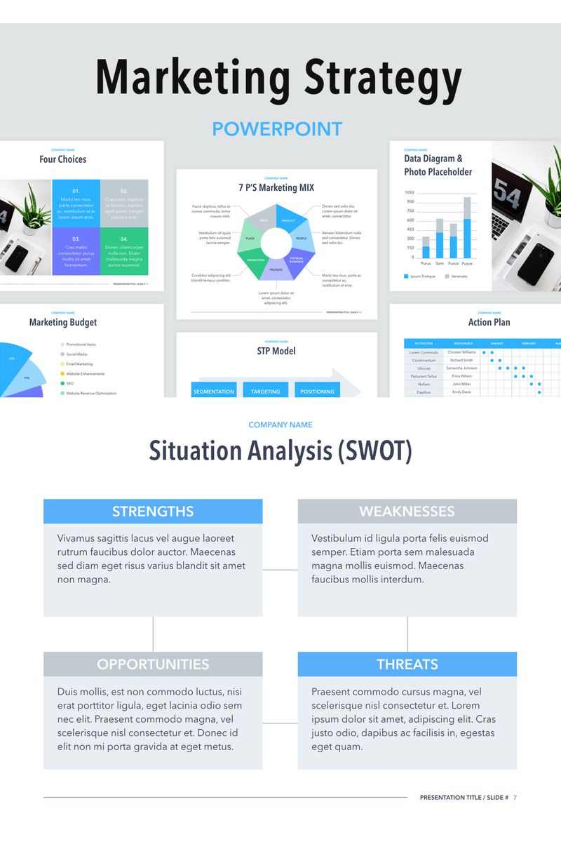 Marketing Strategy PowerPoint template