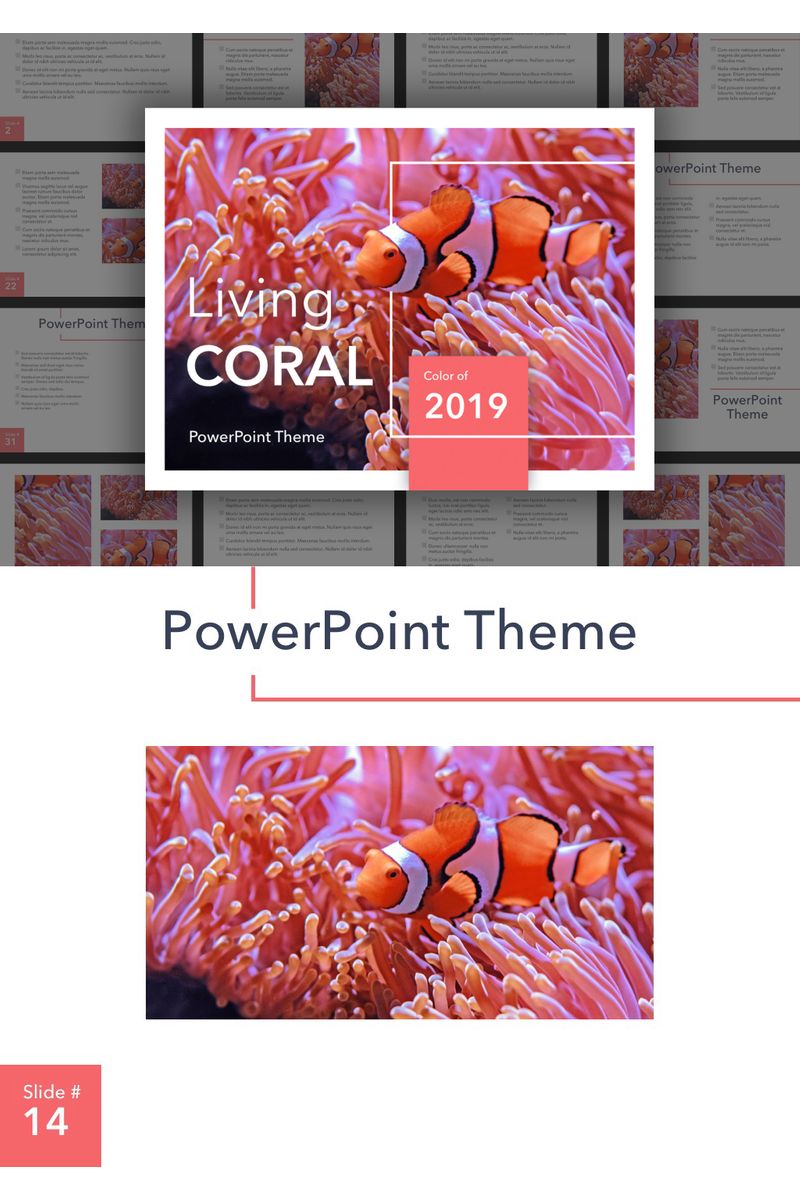 Living Coral PowerPoint template