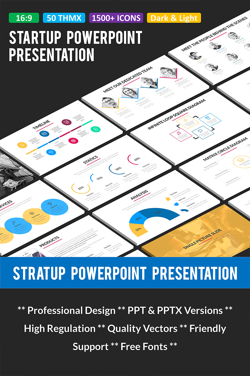 Startup Business PowerPoint template