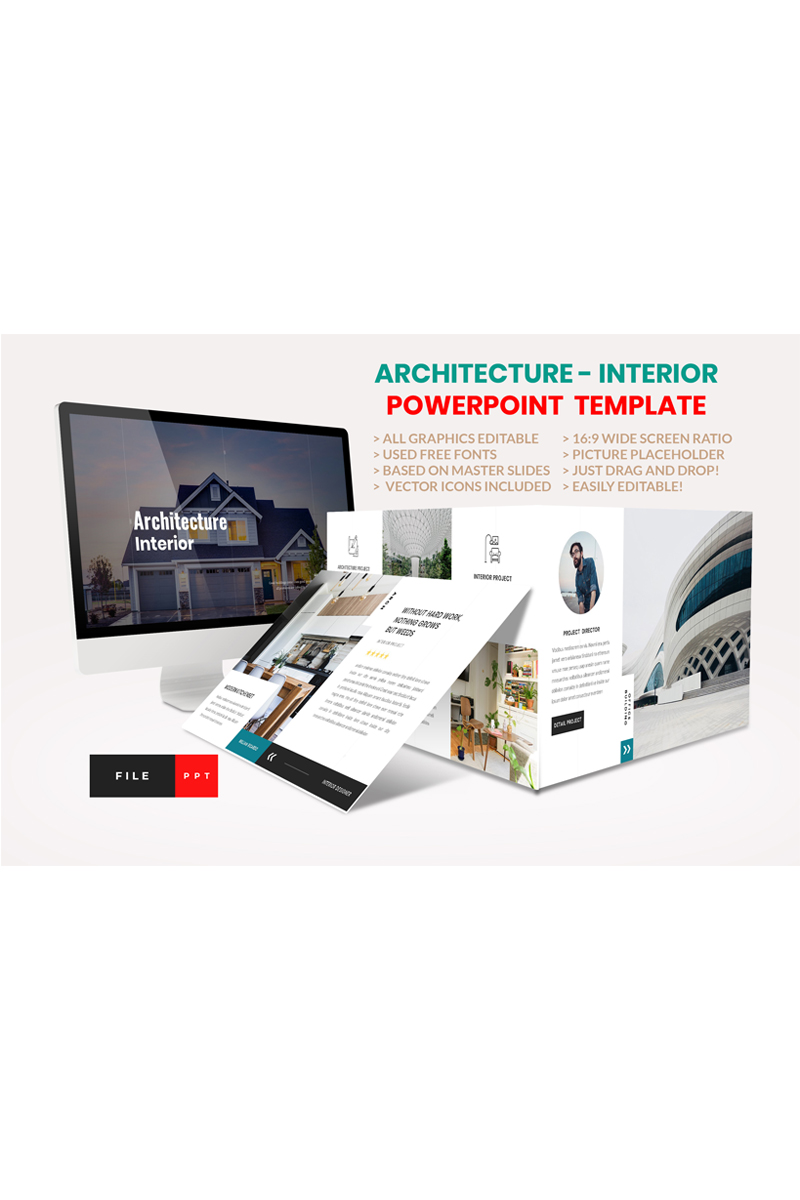 Architecture - Interior PowerPoint template