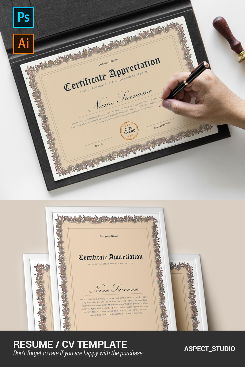 Certificat Templates