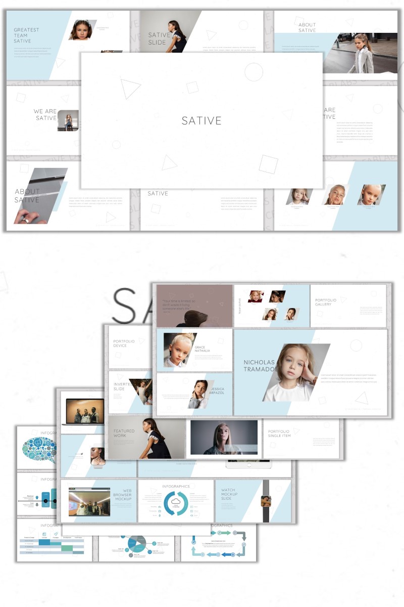 Sative PowerPoint template