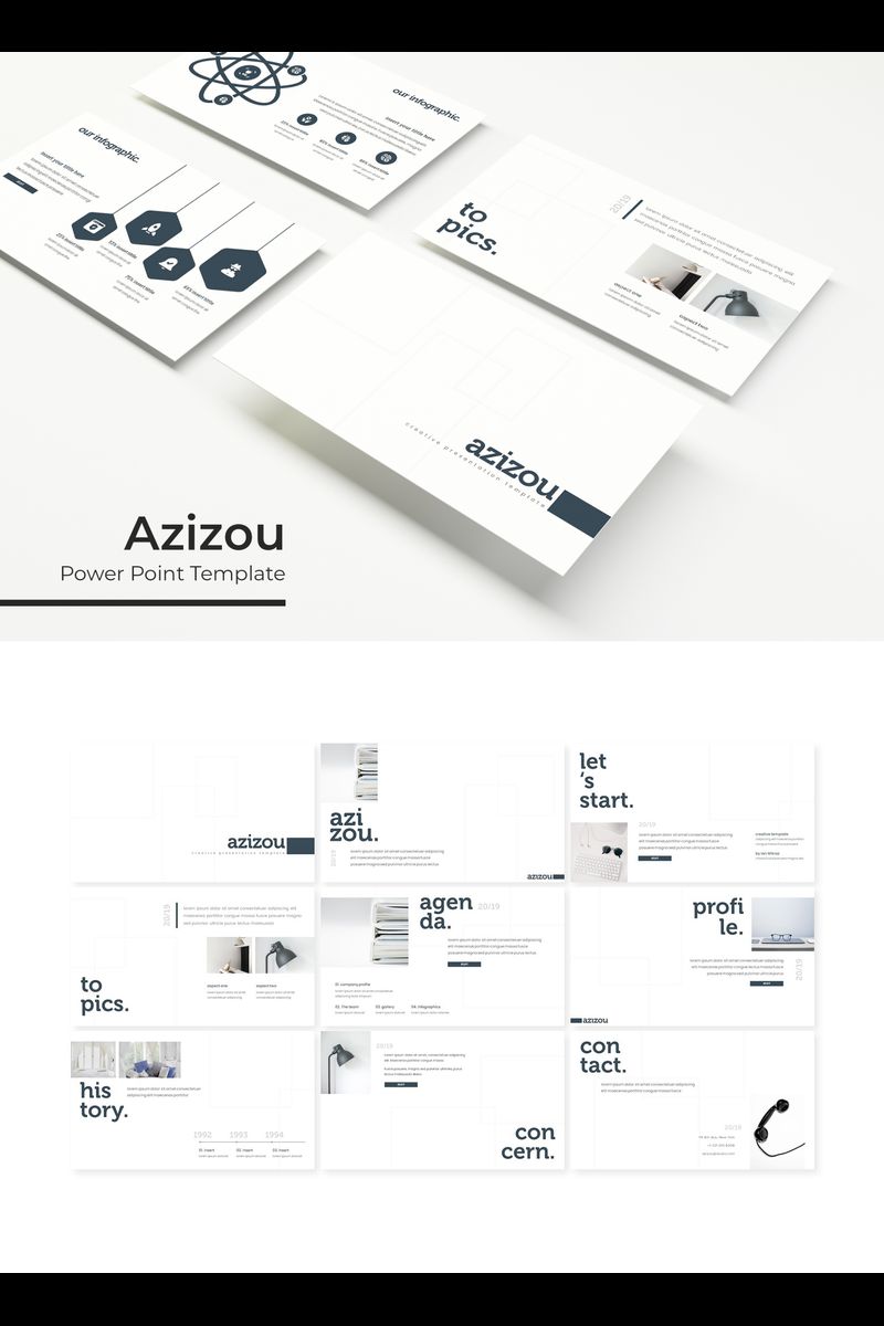 Azizou PowerPoint template