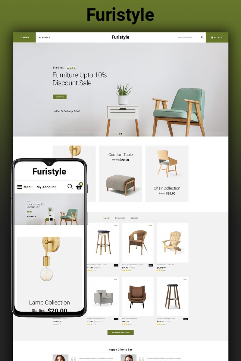 Furistyle - Furniture Store OpenCart Template