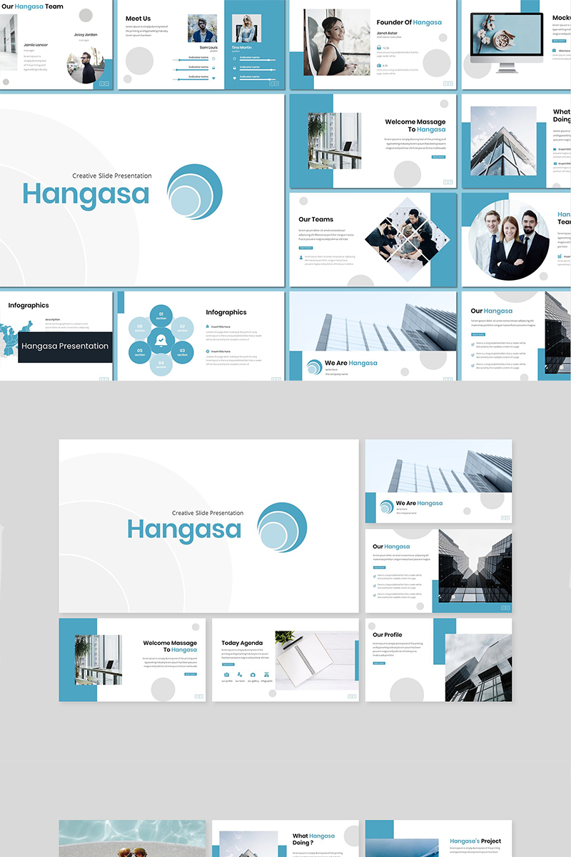 Hangasa PowerPoint template