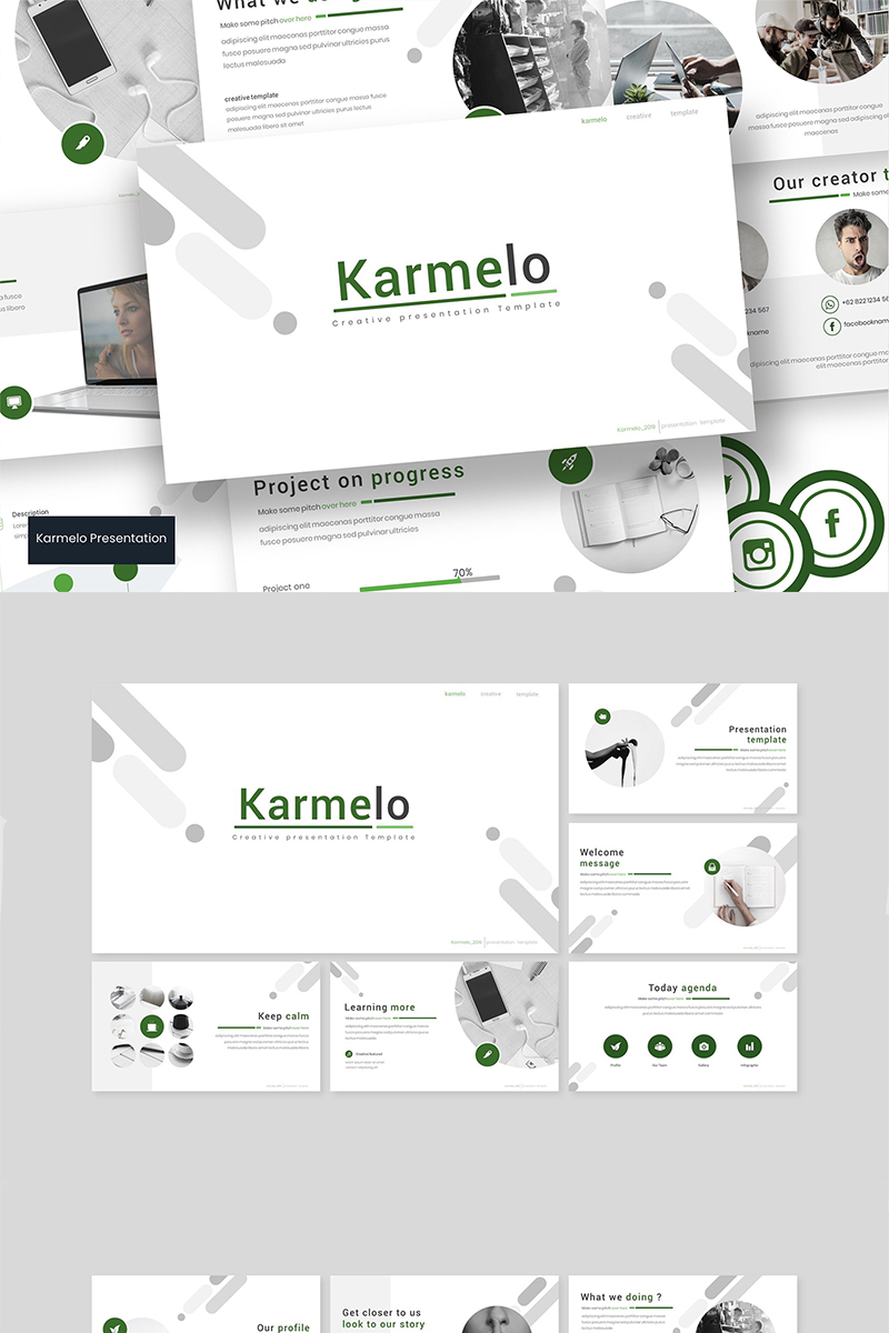 Karmelo PowerPoint template